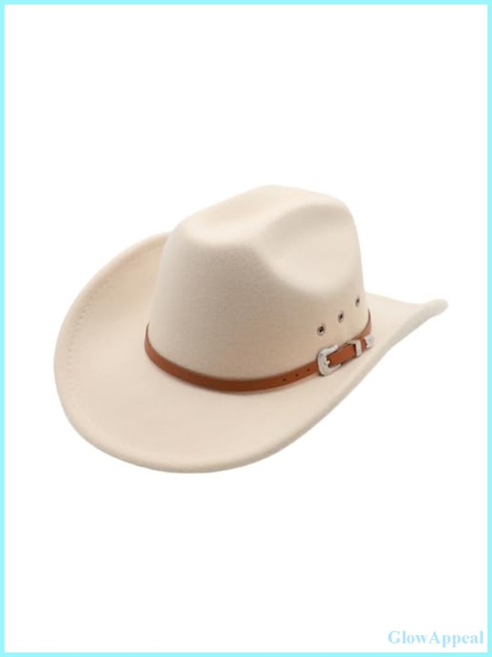 Classic Cowboy Hat with Buckle Belt - Adjustable Felt Fedora for Men Women